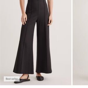 Quince Classic Black Wide-Leg pant